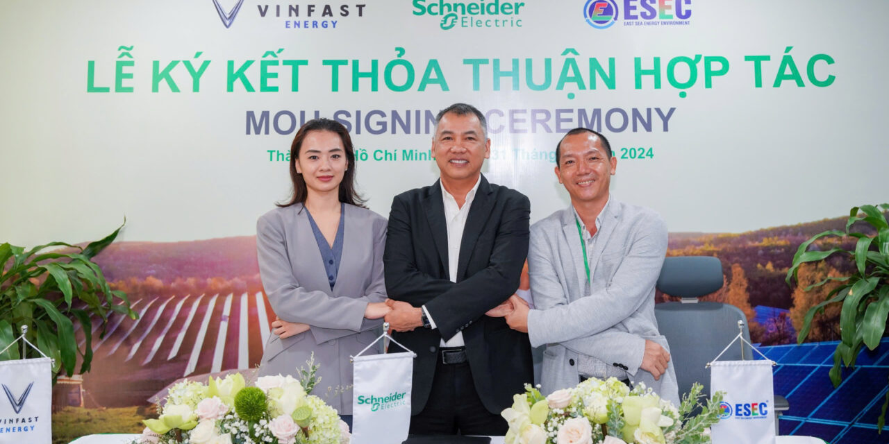 Vinfast Energy, Schneider Electric & ESEC Sign A Cooperation Agreement To Promote The Development Of Sustainable Energy Storage & Management Solutions