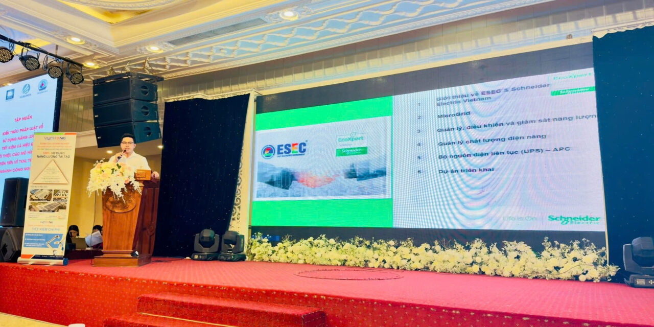 ESEC accompanies the Training Course on energy saving and efficiency organized by Dong Nai Department of Industry and Trade