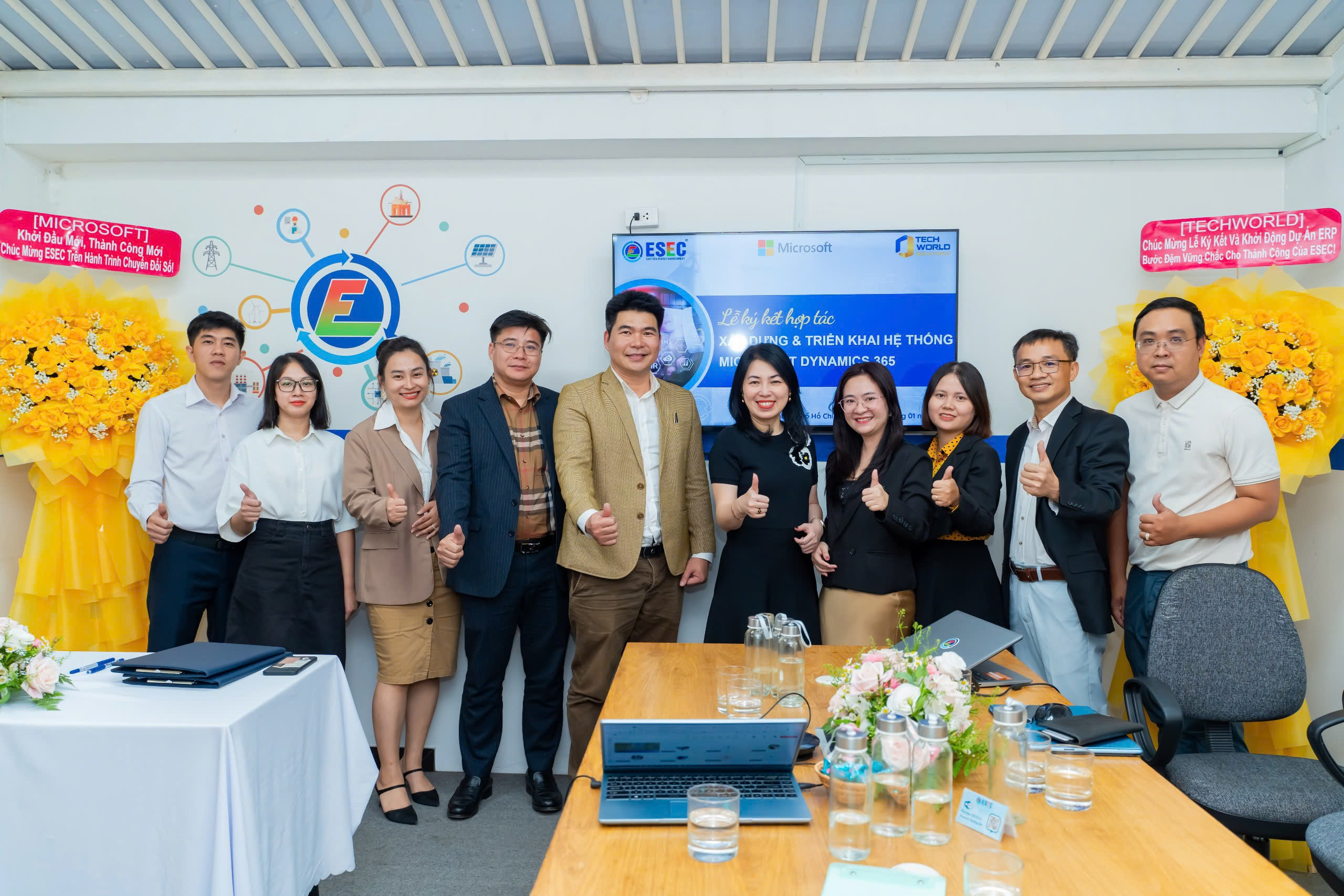 ESEC and Techworld Vietnam sign agreement to deploy Microsoft Dynamics 365 ERP system